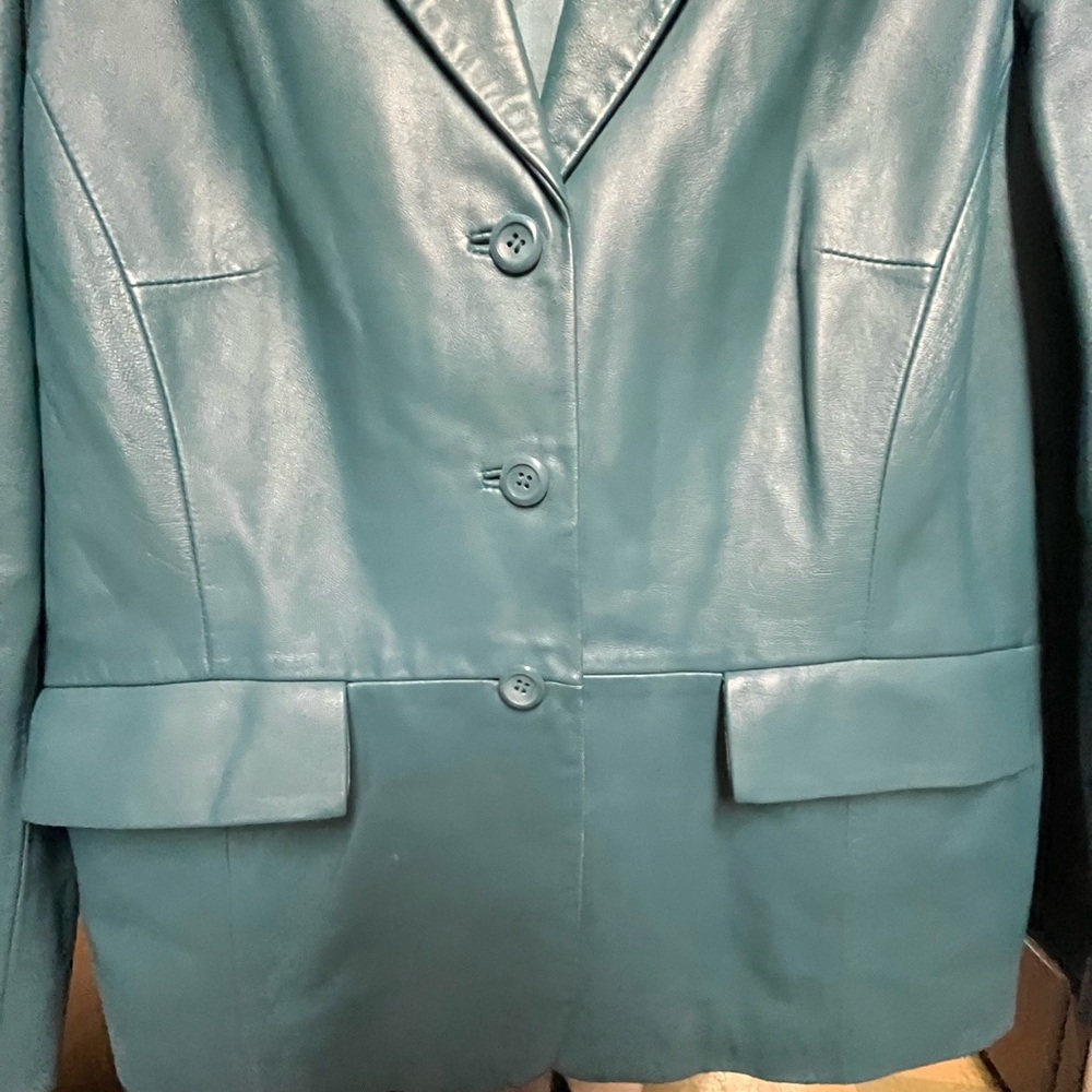 Pendleton Blue Leather Jacket - Picture 7 of 9
